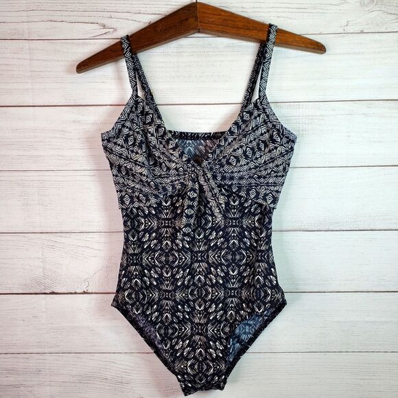 Miraclesuit 6522623 Pin Up Front Tie Underwire One Piece Swimsuit Sz XS-S ($178) - Picture 2 of 10